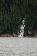 Coastal Waterfall from Sea