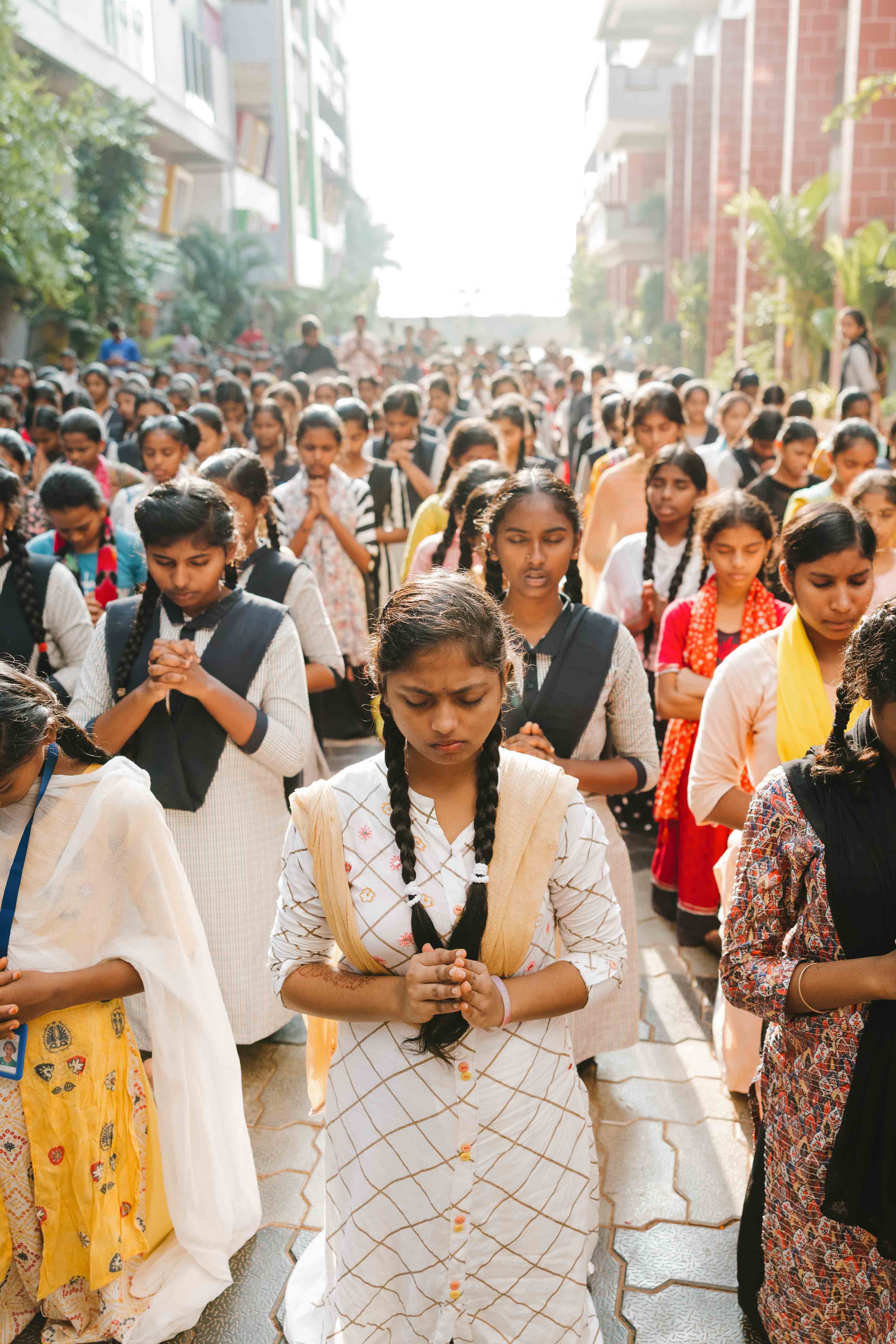 Schoolgirls at Prayer