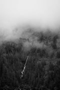 Waterfall on Mountain B&W II